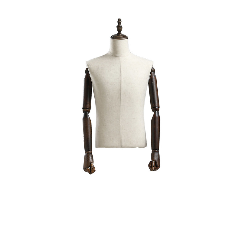 Sokak tarzı yarı vücutlu erkek manken, doğal vücut eğriliği ile moda mağazaları için